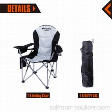 Lumbar Support Lightweight Portable Heavy Duty Folding Deluxe Large Size Camping Chair, Carry Bag Included 567240260